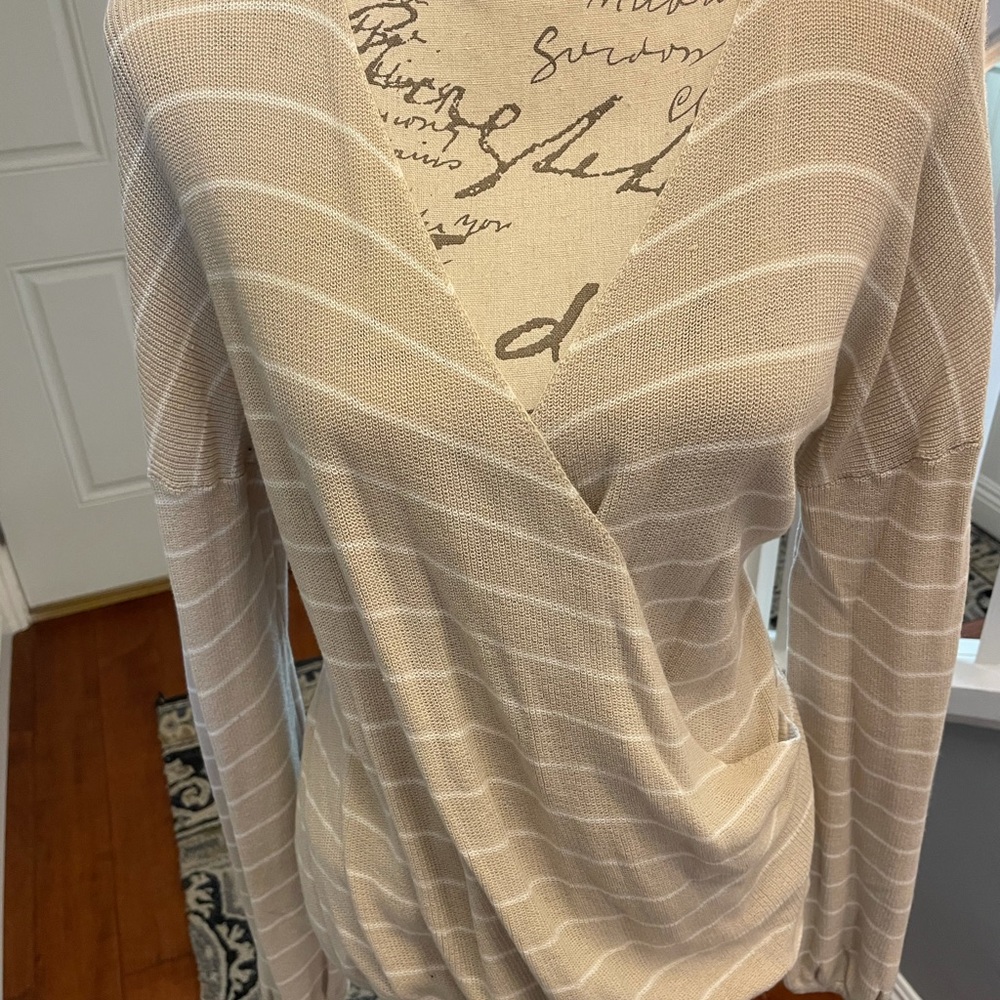 Soft and lightweight wrap sweater